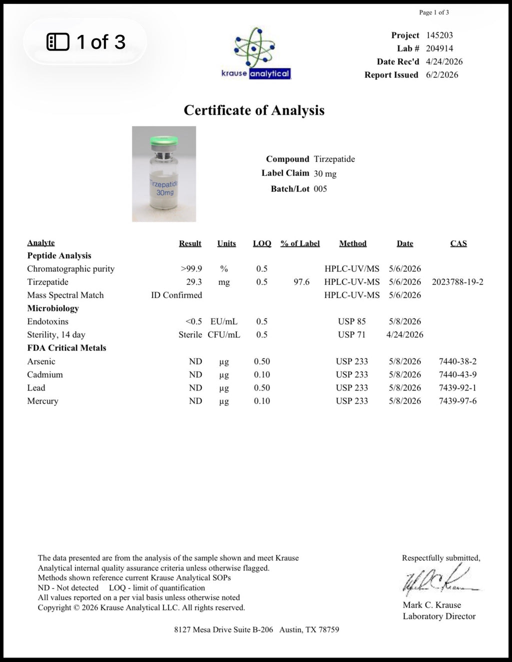GLP-2 (T) 30mg